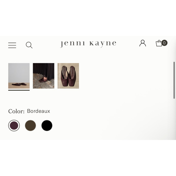 NWOB Jenni Kayne Mia Mule Bordeaux 38/8 - Picture 5 of 9